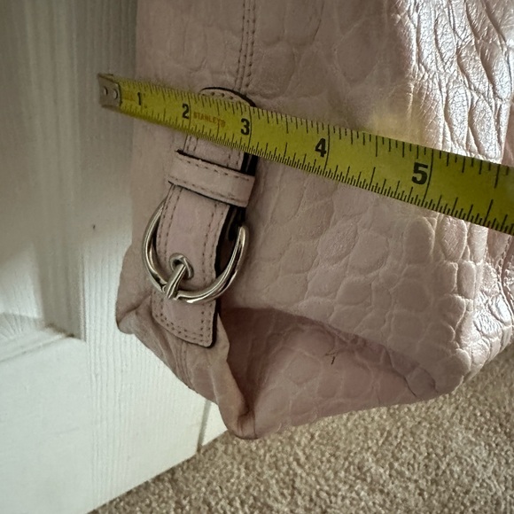 Vintage Coach Madison Embossed Exotic Satchel- pink - Picture 11 of 17